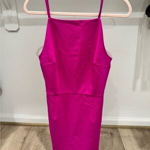 Elegant Pink Sleeveless Dress